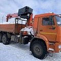 Кран центр "КАМАЗ" 659100 на шасси КамАЗ 43118 6x6 Бортовой с КМУ, 2023, 41 918 км