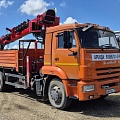 ЗАВОД АСАВТО 3387 на шасси КамАЗ 65115 6x4 Бортовой с КМУ, 2023, 31 114 км