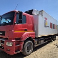Центртранстехмаш АФ-4741 на шасси КамАЗ 65208 6x2 Изотермический/рефрижератор с гидробортом, 2016, 706 514 км