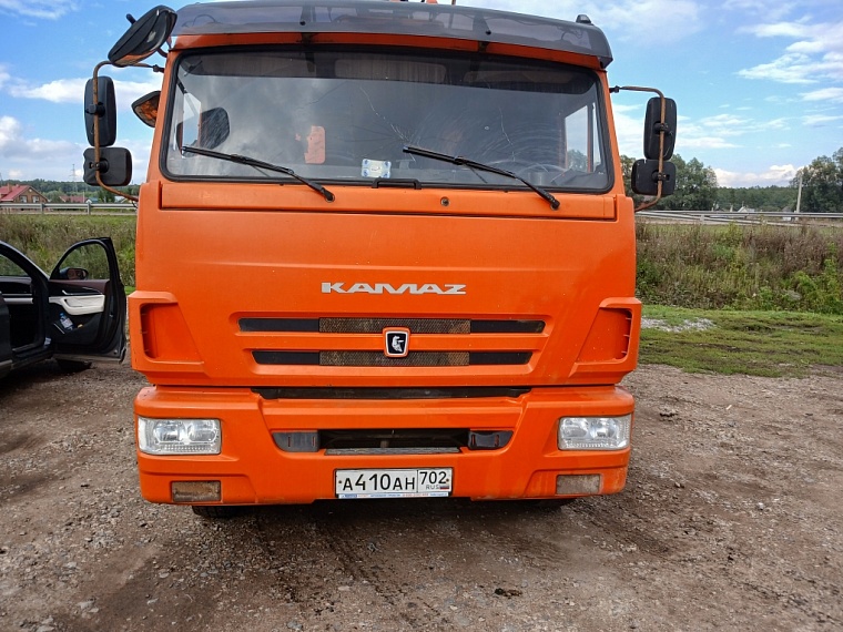 АВТОРОСТ 3369 на шасси КамАЗ 65115 6x4 Ломовоз с КМУ, 2019, 124 386 км