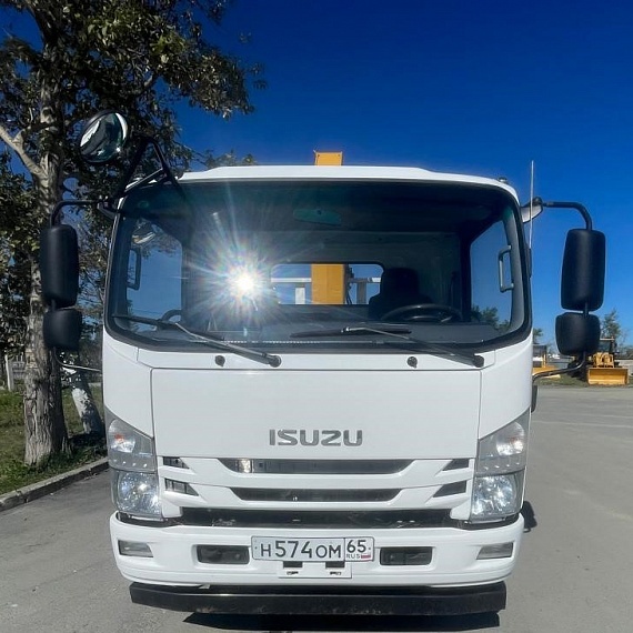 Isuzu ELF 12.0 (NQR) Бортовой с КМУ, 2024, 24 019 км