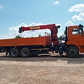 КамАЗ 65115 6x4 Бортовой с КМУ, 2024, 6 426 км