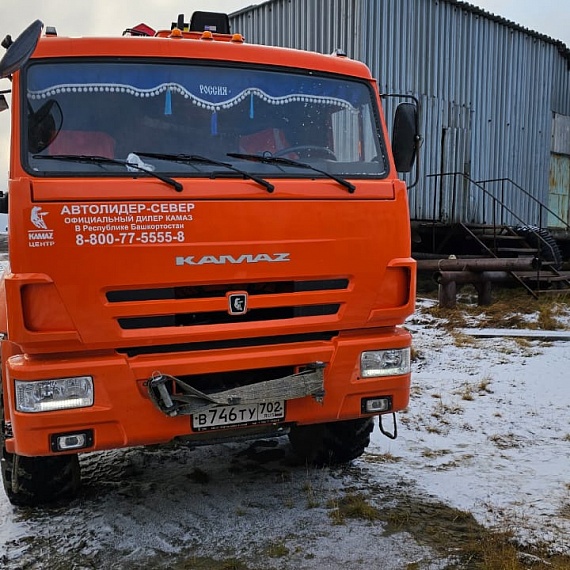 Кран центр "КАМАЗ" 659100 на шасси КамАЗ 43118 6x6 Бортовой с КМУ, 2022, 21 544 км