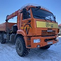 Кран центр "КАМАЗ" 659100 на шасси КамАЗ 43118 6x6 Бортовой с КМУ, 2022, 36 890 км