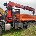 Строительные подъемные машины (СПМ) 732407 на шасси КамАЗ 43118 6x6 Бортовой с КМУ, 2022, 25 308 км