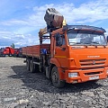 КамАЗ 65115 6x4 Бортовой с КМУ, 2021, 69 201 км